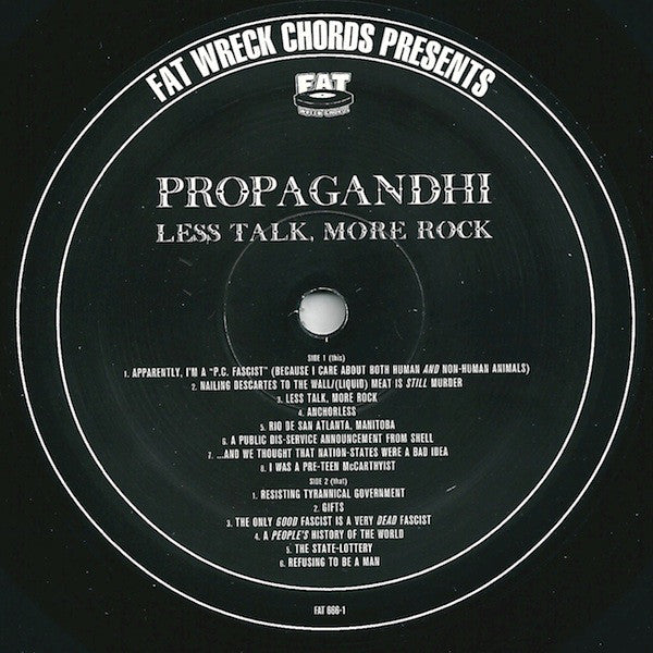 Propagandhi : Less Talk, More Rock (LP, Album)