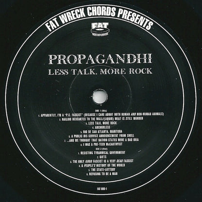 Propagandhi : Less Talk, More Rock (LP, Album)