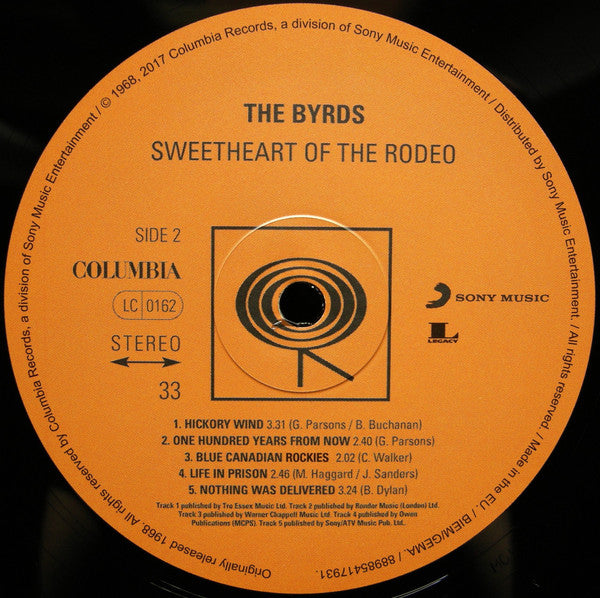 The Byrds : Sweetheart Of The Rodeo (LP, Album, RE, 180)