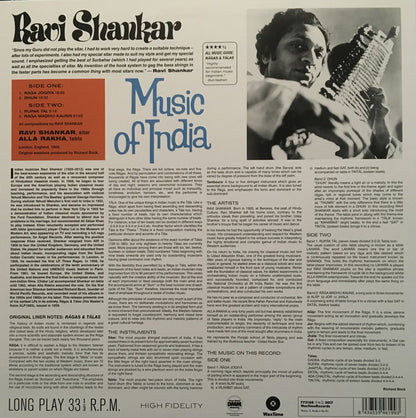 Ravi Shankar, Alla Rakha : Rāgas And Tālas (LP, Album, RE)