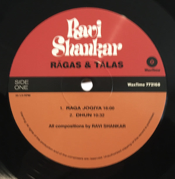 Ravi Shankar, Alla Rakha : Rāgas And Tālas (LP, Album, RE)