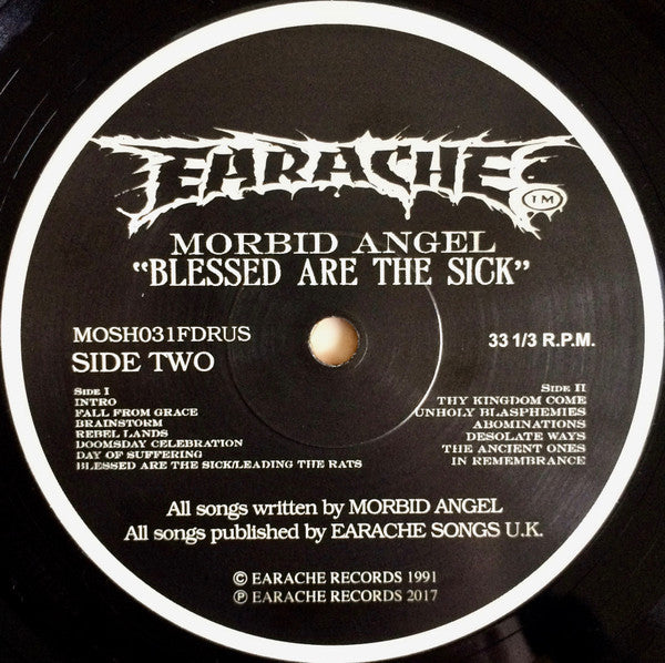 Morbid Angel : Blessed Are The Sick (LP, Album, RE, RM, Gat)