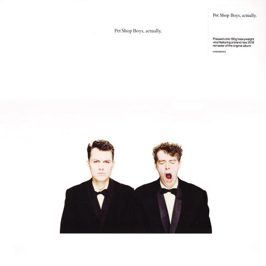 Pet Shop Boys : Actually (LP, Album, RE, RM, 180)