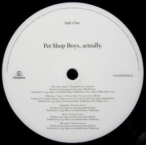 Pet Shop Boys : Actually (LP, Album, RE, RM, 180)