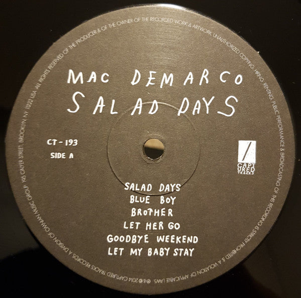 Mac DeMarco : Salad Days (LP, Album, RE, Gat)