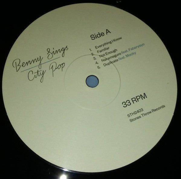 Benny Sings : City Pop (LP, Album)