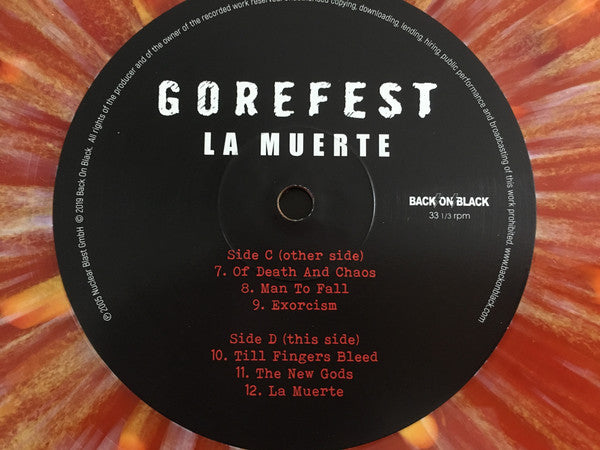 Gorefest : La Muerte (2xLP, Album, Ltd, RE, Ora)