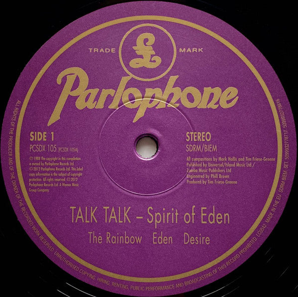 Talk Talk : Spirit Of Eden (LP, Album, RE, 180 + DVD-V, Album, RE, NTSC)