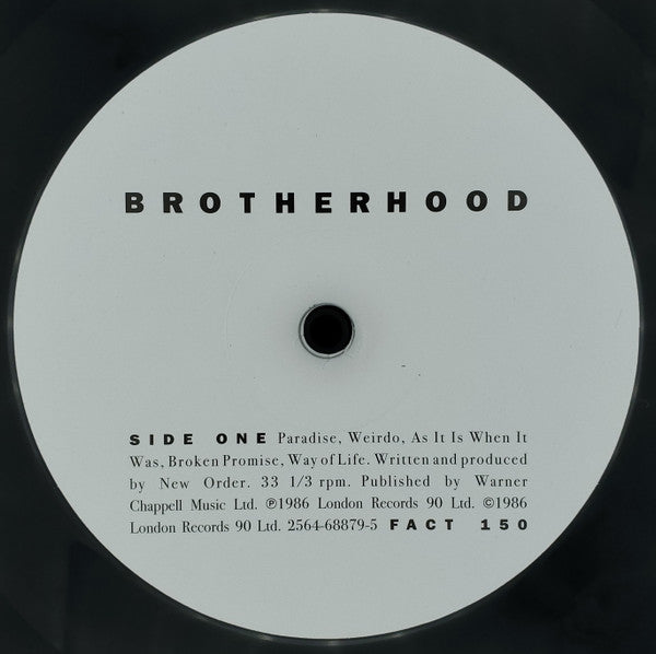 New Order : Brotherhood (LP, Album, RE, 180)