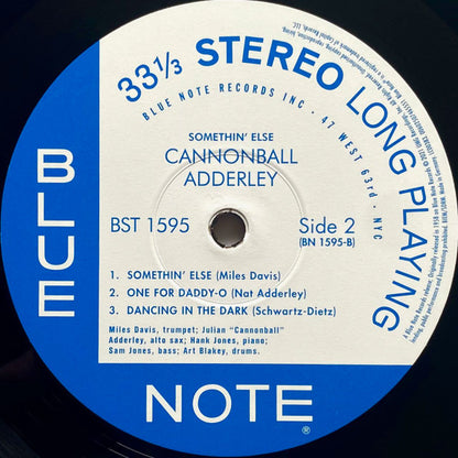 Cannonball Adderley : Somethin' Else (LP, Album, RE, 180)