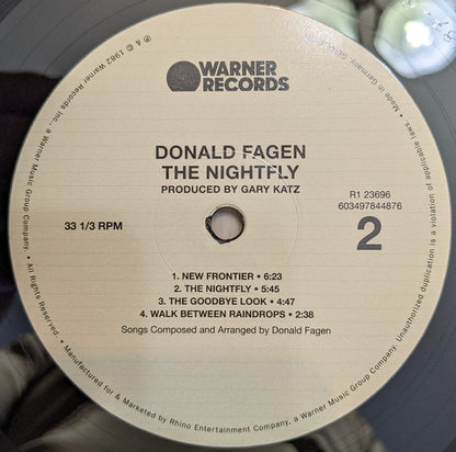 Donald Fagen : The Nightfly (LP, Album, RE, 180)