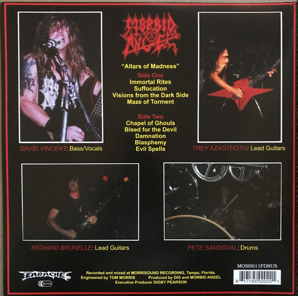 Morbid Angel : Altars Of Madness (LP, Album, RE, RM, RP, Gat)