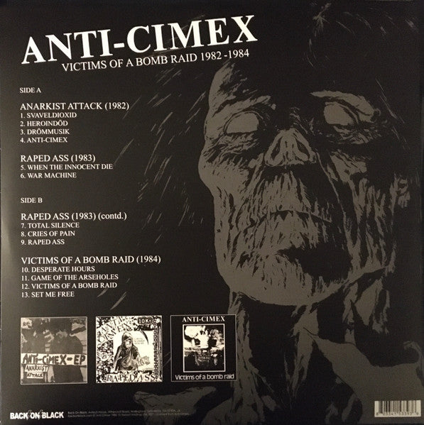 Anti-Cimex* : Victims Of A Bomb Raid 1982-1984 (12", Album, Comp, RE, Gat)