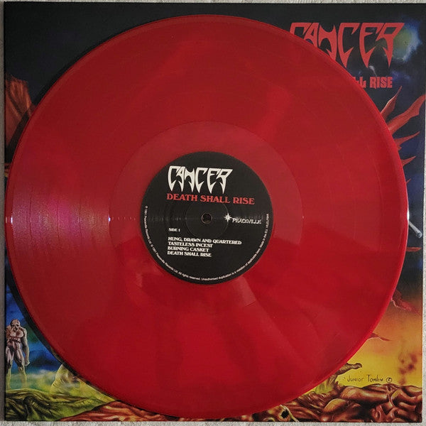 Cancer (3) : Death Shall Rise (LP, Album, RE, Red)