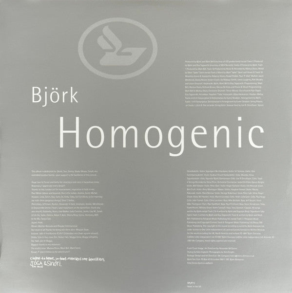 Björk : Homogenic (LP, Album, RE)