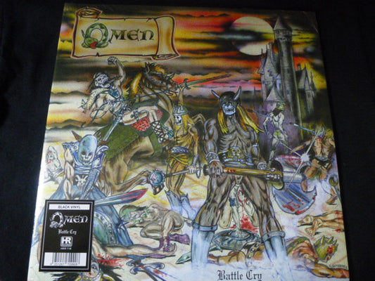 Omen (3) : Battle Cry (LP, Album, Ltd, RE, RP)