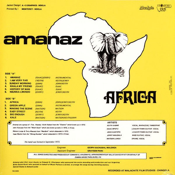 Amanaz : Africa (LP, Album, RE, "Fl)