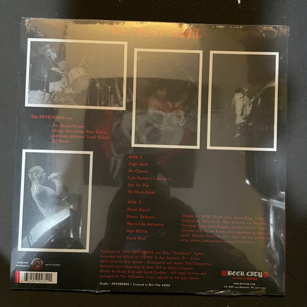 Offenders : We Must Rebel (LP, Album, RE, RM)