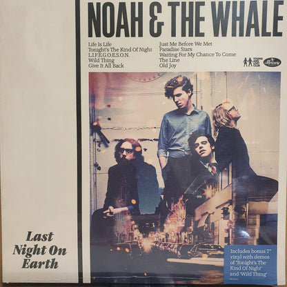 Noah And The Whale : Last Night On Earth (LP, Album, RE + 7")