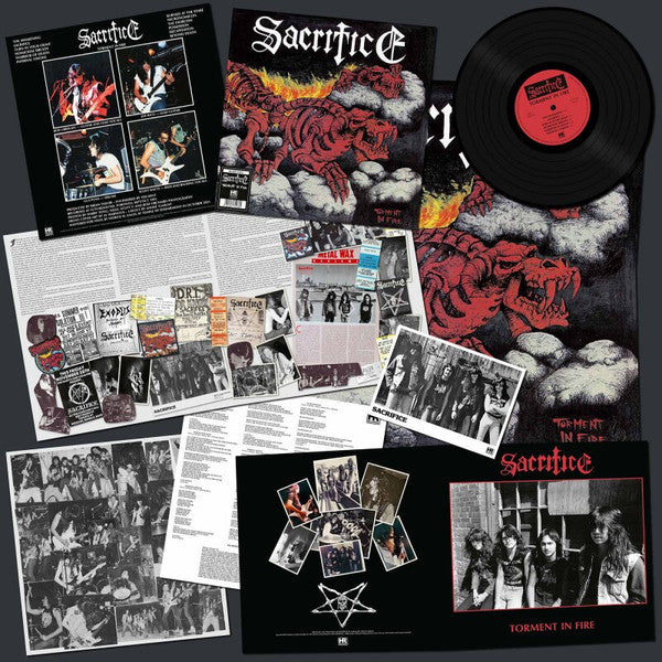 Sacrifice (3) : Torment In Fire (LP, Album, Ltd, RE, RM)