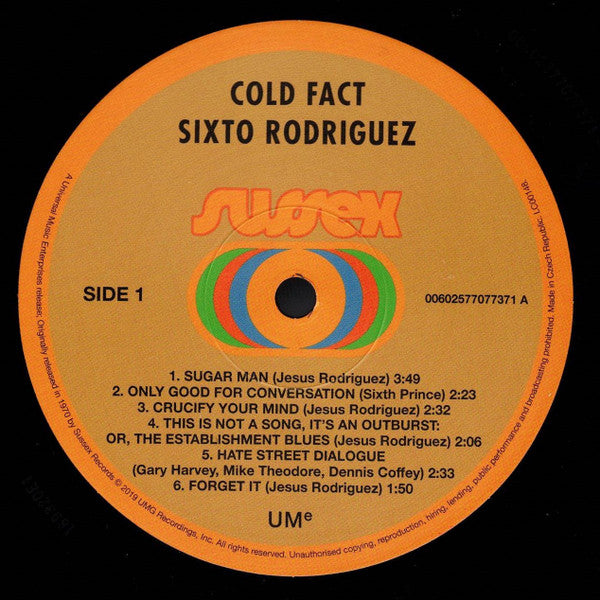 Rodriguez* : Cold Fact (LP, Album, RE)