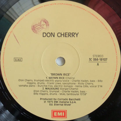 Don Cherry : Brown Rice (LP, Album, RE, Gat)