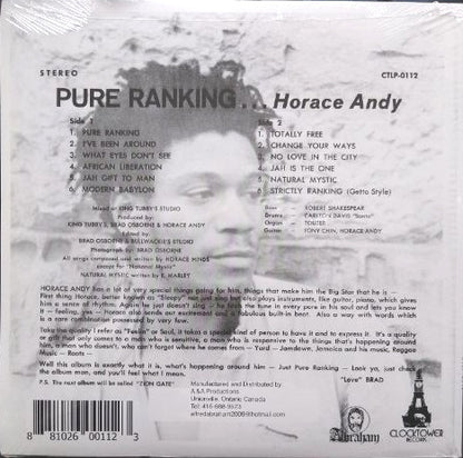 Horace Andy : Pure Rankin (LP, RE)