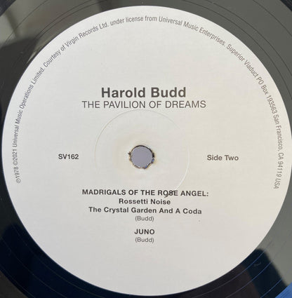 Harold Budd : The Pavilion Of Dreams (LP, Album, RE)