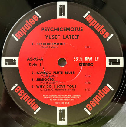 Yusef Lateef : Psychicemotus (LP, Album, RE, Gat)