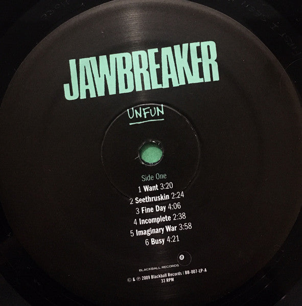 Jawbreaker : Unfun (LP, Album, RM, RP)