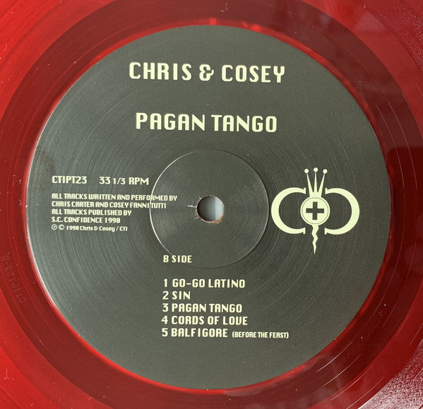 Chris & Cosey : Pagan Tango (LP, Album, Ltd, RE, RM, Red)