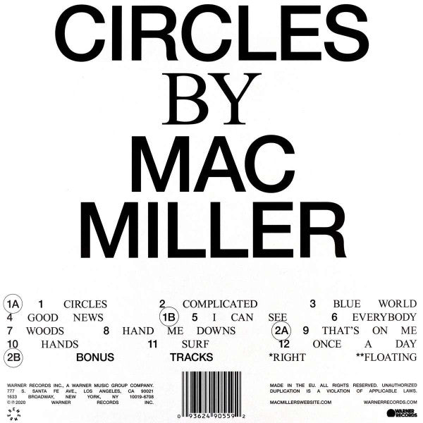 Mac Miller : Circles (2xLP, Album, RE)