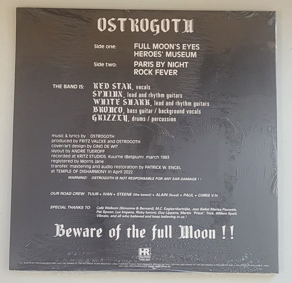 Ostrogoth : Full Moon's Eyes (12", EP, Ltd, RE, Bi-)