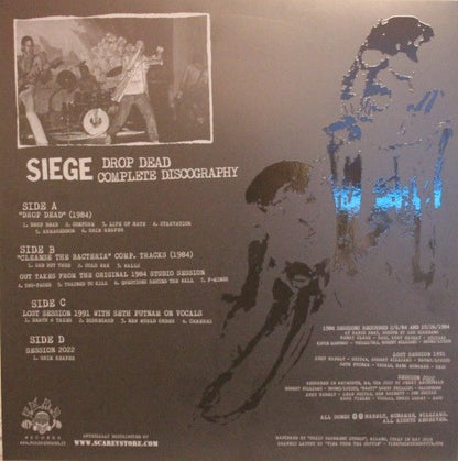 Siege (2) : Drop Dead - Complete Discography (2xLP, Comp, RE)