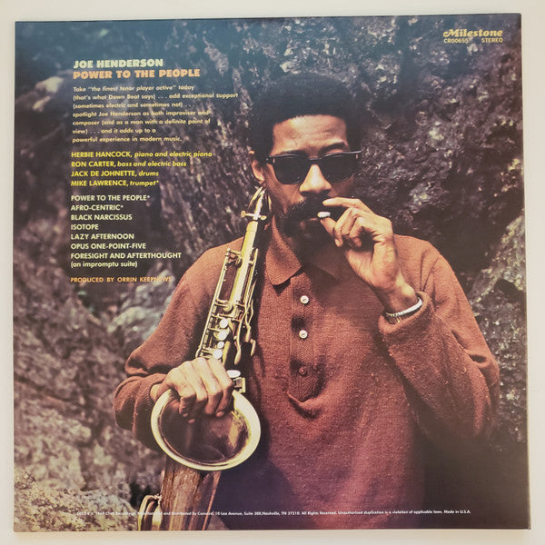 Joe Henderson : Power To The People (LP, Album, RE, Gat)