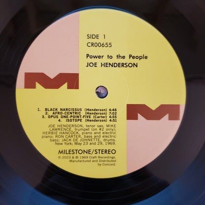 Joe Henderson : Power To The People (LP, Album, RE, Gat)