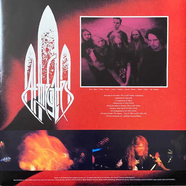 At The Gates : The Red In The Sky Is Ours (LP, Album, RE, RM, Sta)