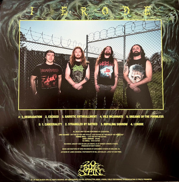 Laceration (5) : I Erode (LP, Album)