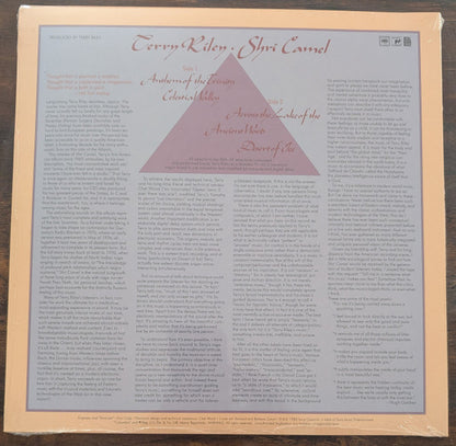 Terry Riley : Shri Camel (LP, Album, Ltd, RE)