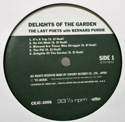 The Last Poets With Bernard Purdie : Delights Of The Garden (LP, Album, RE)