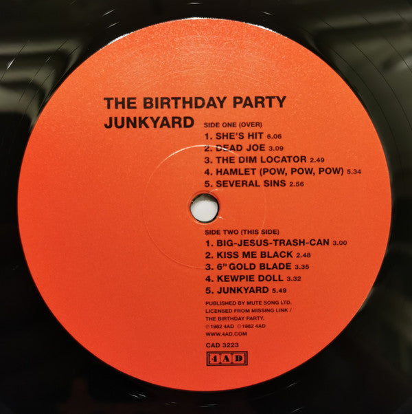 The Birthday Party : Junkyard (LP, Album, RE, 180 + 7", Single, RE + CD, Album, R)