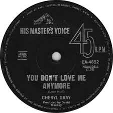 Cheryl Gray : You Don't Love Me Anymore (7")