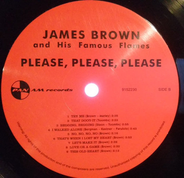 James Brown & The Famous Flames : Please, Please, Please (LP, Album, RE, 180)