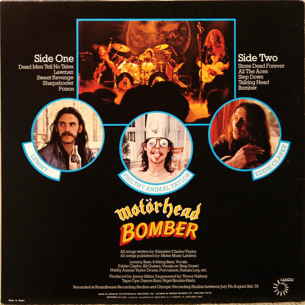 Motörhead : Bomber (LP, Album, RE)