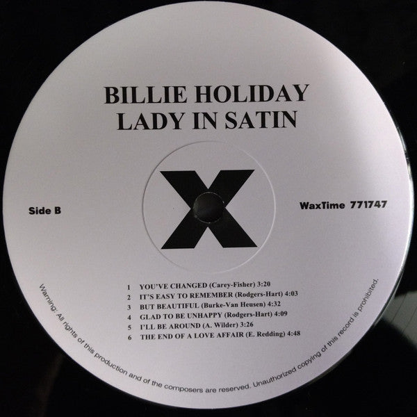 Billie Holiday With Ray Ellis And His Orchestra : Lady In Satin (LP, Album, Ltd, RE, RM, 180)