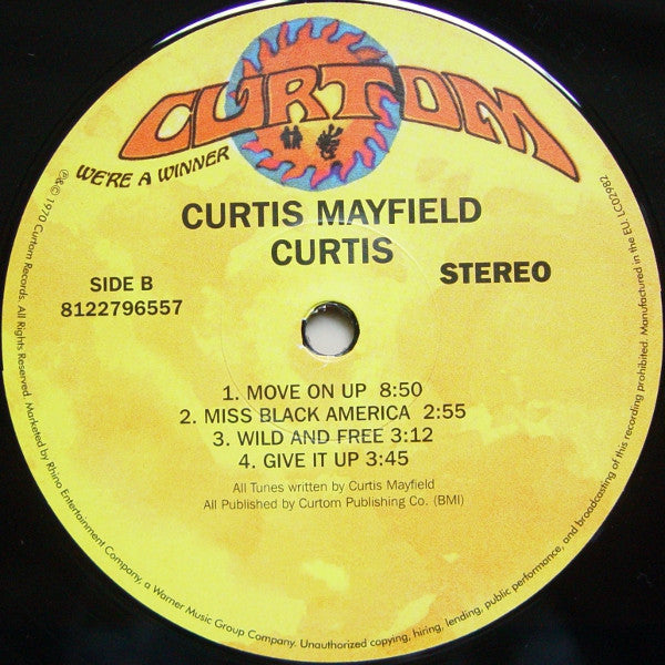 Curtis Mayfield : Curtis (LP, Album, RE, 180)