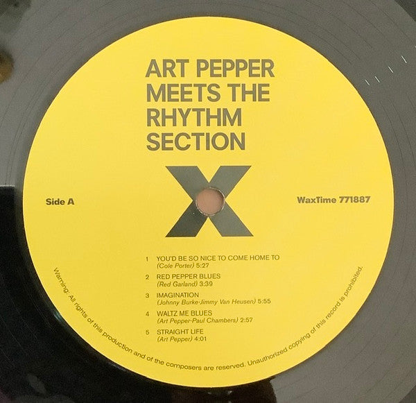 Art Pepper : Art Pepper Meets The Rhythm Section (LP, Album, Ltd, RE, RM, 180)