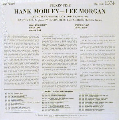 Hank Mobley - Lee Morgan : Peckin' Time (LP, Album, Mono, RE)