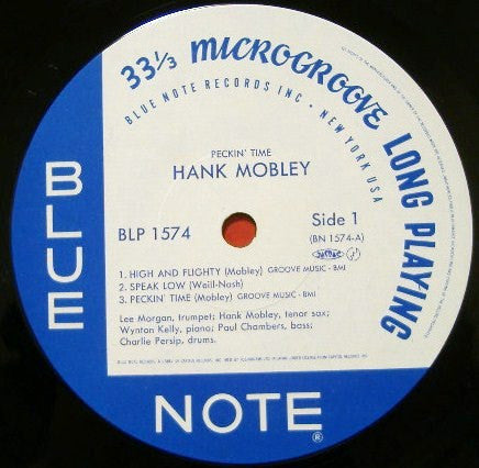 Hank Mobley - Lee Morgan : Peckin' Time (LP, Album, Mono, RE)