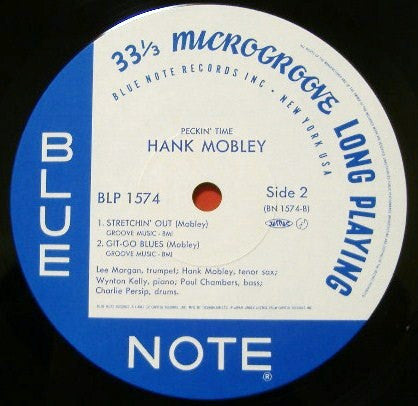 Hank Mobley - Lee Morgan : Peckin' Time (LP, Album, Mono, RE)